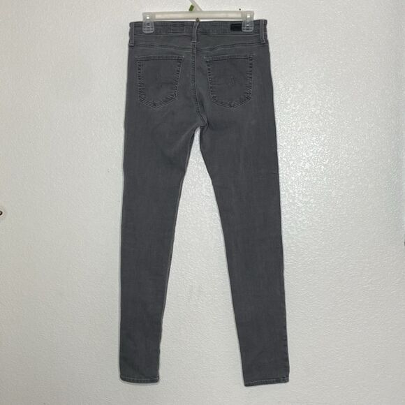 AG Adriano Goldschmied Farrah High Rise Skinny Gray Jeans Size 28 - Picture 3 of 7